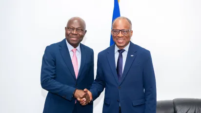 ILO Director-General with Prime Minister of Cabo Verde Ulisses Correia e Silva