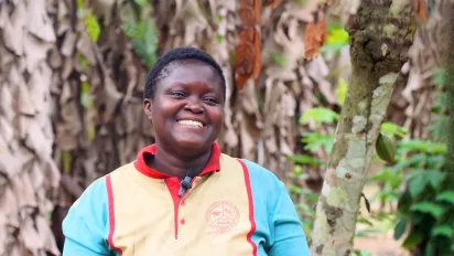 Mary Afolabi, a cocoa farmer in Nigeria, shares her story of struggle and success to get her children back in school and away from work.